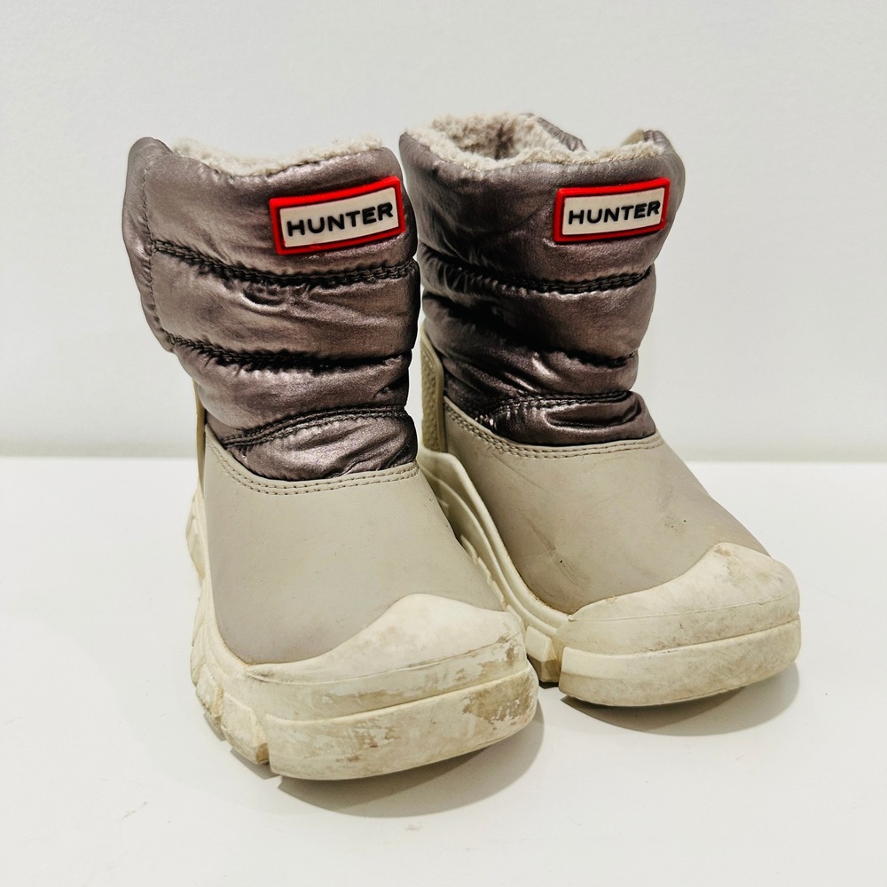 Hunter Boot Kids 5.5 Boys Girls Intrepid Insulated Nebula Vegan Snow Boots B4 G5